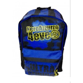 ZAINO AMERICANO NEROAZZURRO 4EVER SCUOLA VIAGGIO TEMPO LIBERO CM.40 INTER