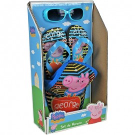 Peppa Pig -set Spiaggia  Piscina Cappellino occhiali da sole infradito mare