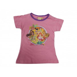 T-SHIRT 6-ANNI M.C. WINX CLUB  MAGLIETTA BAMBINA ROSA