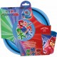 SET PAPPA PJMASKS 2 PIATTI + 1 BICCHIERE BPA FREE BAMBINI SCUOLA & TEMPO LIBERO