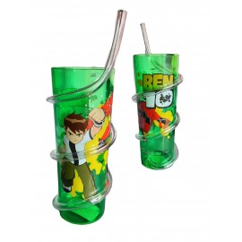 BICCHIERE CON CANNUCCIA BEN10 PLASTICA ML.400 BAMBINO Cartoon Network