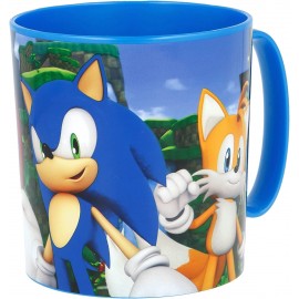 Tazza plastica per microonde Sonic 350ml Mug Bambini Scuola e Tempo libero