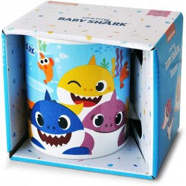 TAZZA CERAMICA BABY SHARK DISNEY MUG COLAZIONE BAMBINI 330 ML SCUOLA E TEMPO LIBERO