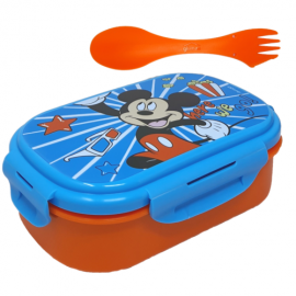 Portamerenda sandwich Mickey Disney con posate 3 in 1 portapranzo multiscomparto Bambini