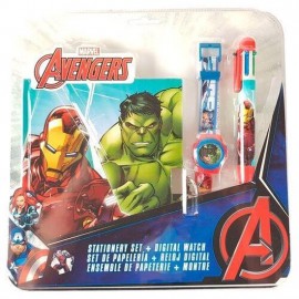 "Diario Segreto Avengers con Orologio da Polso Digitale e Penna sei Colori Marvel - Idea Regalo Bambino
