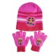 SET 2PZ DISNEY CAPPELLO CAPPELLINO GUANTI MINNIE & UNICORNO BIMBA BAMBINA TG 52