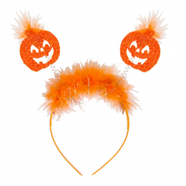 CERCHIETTO APPLICAZIONI DA ZUCCA ACCESSORI CARNEVALE HALLOWEEN