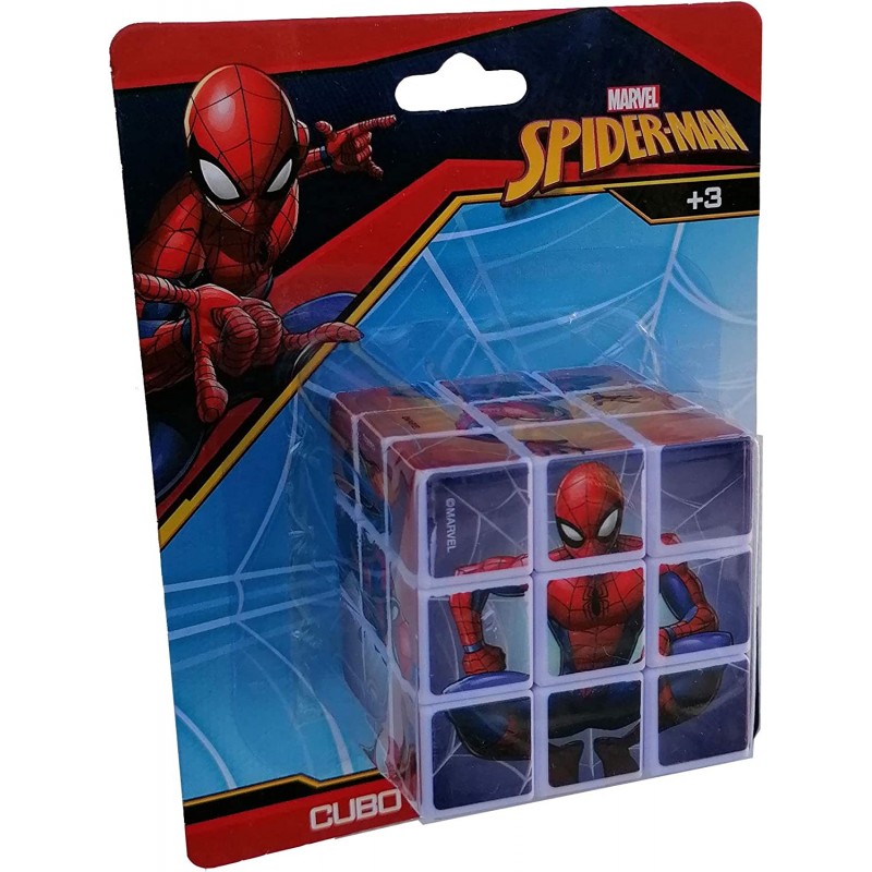 SP90857 Spiderman 4 contenitori a cubo per i giocattoli dei bambini 28x28 cm