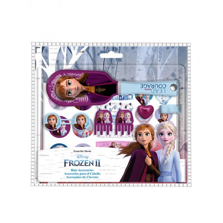 Disney  Frozen Set spazzola e accessori per capelli 25 pz  Bambina
