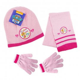 Set cappello, sciarpa e guanti Skye Paw Patrol autunno/inverno di idea regalo Bambina