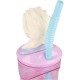 Disney Bicchiere con cannuccia in 3d Frozen 360 ML