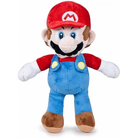 Peluches Super Mario 30 cm - Peluche di Alta Qualità con Cappello e Baffi, Ideale per Collezionisti e Fan del Videogioco