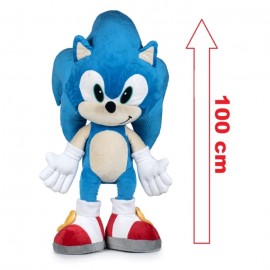 PELUCHE SONIC RICCIO SUPERSONICO PUPAZZO 100 CM. BAMBINI