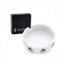 POSACENERE AC MILAN IN CERAMICA NERA CON LOGO PORTACENERE TONDO 10,5X10,5CM PRODOTTO UFFICIALE