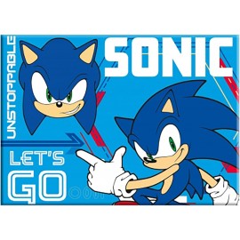  TOVAGLIETTA SONIC IN COTONE LAVABILE DA COLAZIONE PRANZO SCUOLA E TEMPO LIBERO CM 46 X 32