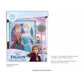 DIARIO SEGRETO CON LUCCHETTO PRINCIPESSE DISNEY + ACCESSORI IN CONFEZIONE REGALO