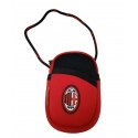 Portachiave Porta Telecomando con Chiusura Zip AC Milan Prodotto Ufficiale Idea Regalo Uomo Auto Moto