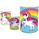 SALVADANAIO IN LATTA DISNEY UNICORNO CM 11X13 IDEA REGALO BAMBINO