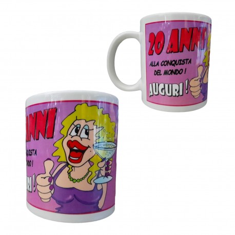 TAZZA COMPLEANNO 30 ANNI CERAMICA MUG IN CONFEZIONE REGALO FESTA & PARTY