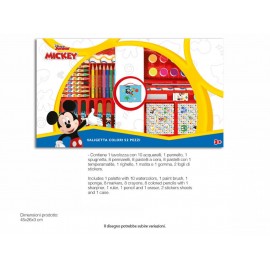 Valigetta Colori Disney MICKEY Completa 52 Pezzi Cm. 45x26 -  Scuola e tempo libero