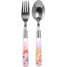 Set Posate Winx Bambina - Forchetta e Cucchiaio con Manico in Plastica BPA Free per Scuola e Tempo Libero