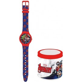 Orologio Analogico in scatola di latta Avengers Marvel Idea regalo Bambino