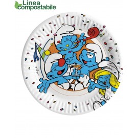 8 piatti in cartone Disney Minnie Unicorno Ø 18 diametro Feste & Compleanni