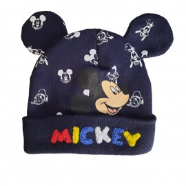 CAPPELLO INVERNALE CON ORECCHIE MICKEY MOUSE BABY DISNEY TOPOLINO TAGLIA 50