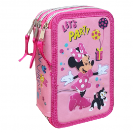 ASTUCCIO SCUOLA PRINCIPESSE DISNEY 3 ZIP/CERNIERE PORTA COLORI GIOTTO TURBOCOLOR