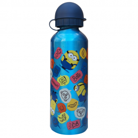 BORRACCIA IN ALLUMINIO MINIONS CON BECCUCCIO E COPERCHIO 500 ML