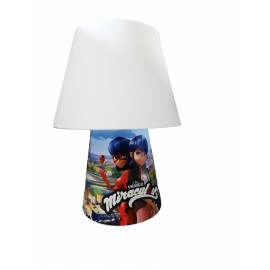 LAMPADA DA TAVOLO CAMERETTA MIRACULOUS LADY BUG LUCE NOTTE BAMBINA