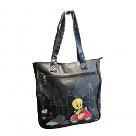 BORSA PASSEGGIO SHOPPING TWEETY LOONEY TOUNES BAMBINA 32X30CM