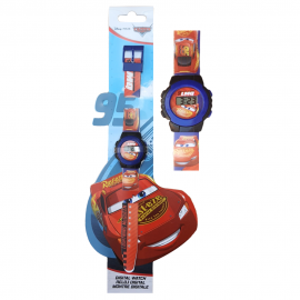 OROLOGIO DA POLSO DIGITALE CARS DISNEY  SAETTA MCQUEEN IN CONFEZIONE SAGOMATA  BAMBINO