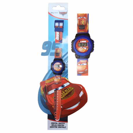 OROLOGIO DA POLSO DIGITALE CARS DISNEY SAETTA MCQUEEN IN CONFEZIONE SAGOMATA BAMBINO Non Solo Disney