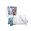 Diario Segreto Disney Frozen II con Lucchetto 1 Penna Magica 1 Penna Clip 2 Fogli di Stickers