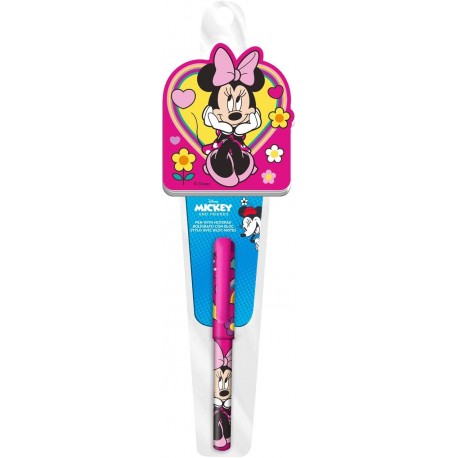 SET BLOCCO APPUNTI + PENNA MINNIE DISNEY BAMBINA SCUOLA GADGET COMPLEANNO REGALINI FESTA BAMBINA