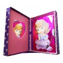 Diario Segreto Principessa Sofia Disney con Scatola con Cofanetto Specchio Cuore 14x10cm