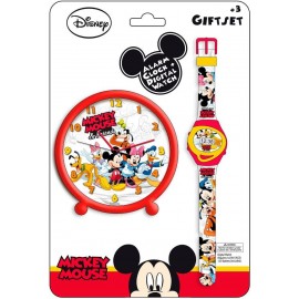 OROLOGIO SVEGLIA + OROLOGIO DIGITALE TOPOLINO MICKEY DISNEY BAMBINO