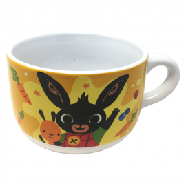 Tazza Larga Jumbo da Latte - Bing Bunny Coniglietto - In Ceramica - Confezione Regalo  Bambini
