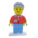 Sagoma Lego Personalizzata con Nome in Polistirolo 3D – Altezza 70 cm, Base 75 cm, Ideale per Compleanni e Feste