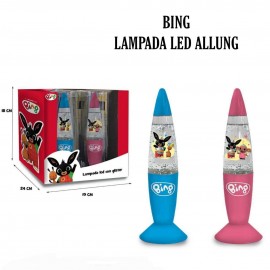 Elegante Lampada LED Glitterata Bing Coniglietto Cambia Colore - Design Affascinante per la Tua Stanza!"
