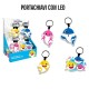 Portachiavi Disney Frozen Anna Elsa con luce Led torcia cm 7  idea feste Bambina