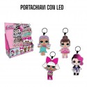 Portachiavi Disney Frozen Anna Elsa con luce Led torcia cm 7  idea feste Bambina