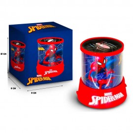 Lampada Led da tavolo Marvel Spiderman Proiettore  Luce Notturna Per Bambino Uomo Ragno