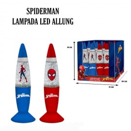 SPIDERMAN- lampada Marvel lava con brillantini Bambino Glitter A Led y cm 15