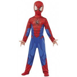 VESTITO COSTUME SPIDERMAN MSCHERA di CARNEVALE BAMBINO