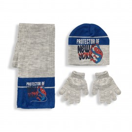 Set cappello sciarpa e guanti Spiderman autunno/inverno di idea regalo Bambino Uomo Ragno