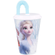 Bicchiere con cannuccia Frozen Disney 430ml Bicchieri Scuola e Tempo Libero Bambina