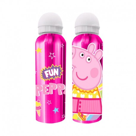 Borraccia con Beccuccio - in ALLUMINIO PEPPA PIG BAMBINI 500ML