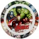 Piatto Piano Avengers Plastica microonde diam.22cm Hulk Capitan America Iron Men